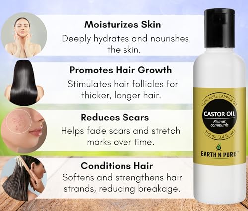 Image of Earth N Pure Pack of 2 Oils - Castor 100 ml and Jojoba 30 ml