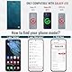 KZB Handyhülle für Samsung Galaxy A16 5G/4G Hülle Premium Leder mit RFID Schutzhülle Klapphülle Magnet Kartenfach Standfunktion Klappbar Flip Case Tasche für Galaxy A16 5G/4G - Blaugrün