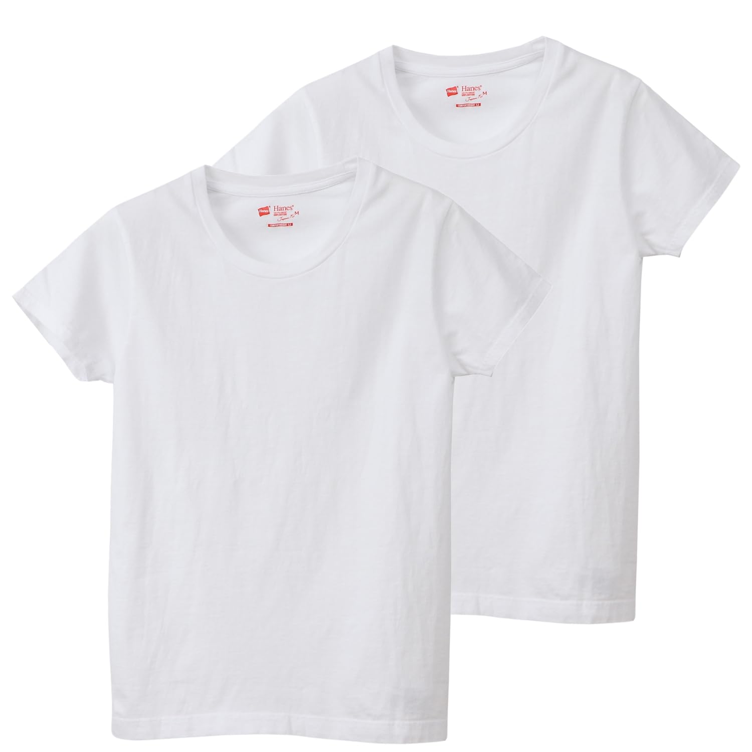 Amazon | Tシャツ 半袖 丸首 2枚組 綿100% ガーメントウォッシュ加工 