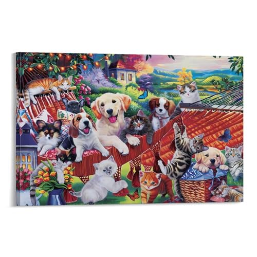 Grande toile abstraite POLIUAWS Un après-midi de farniente 60 x 90 cm