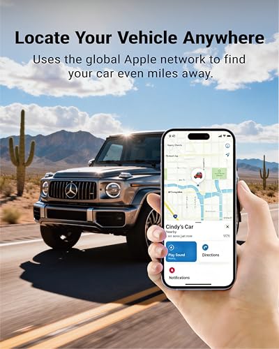 Magnetic Car Tracker (iOS Only), Vehicle Tracking Tag, GPS Locator Tag Compatible with Apple Find My App, No Subscription, Hidden Tracker for Car & Motorcycle - Image 3