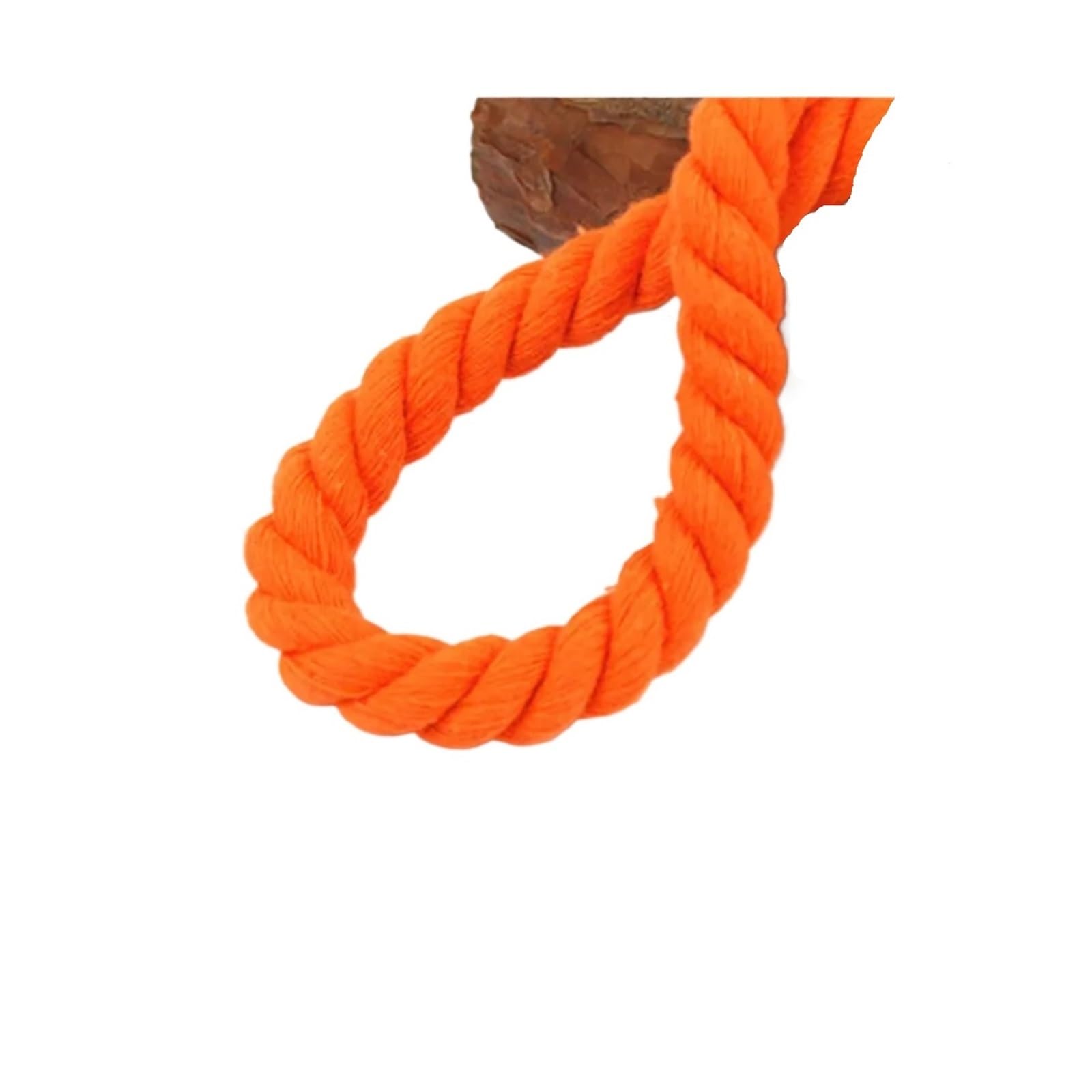Cuerda Trenzada, Cordones De Algodón De 3 Hilos De 10 M | 6-12 mm multicolor for colgadores de plantas hechos a mano, tapiz de pared,(Orange,12mm)