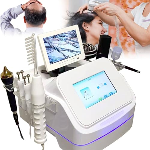 DKDZZXHUS 13-Inch All-in-One Hair & Scalp Analyzer Machine with Spray Gun, Multifunctional Skin Scanner, Digital Hair Follicle Detector for Home & Salon Scalp Health Care