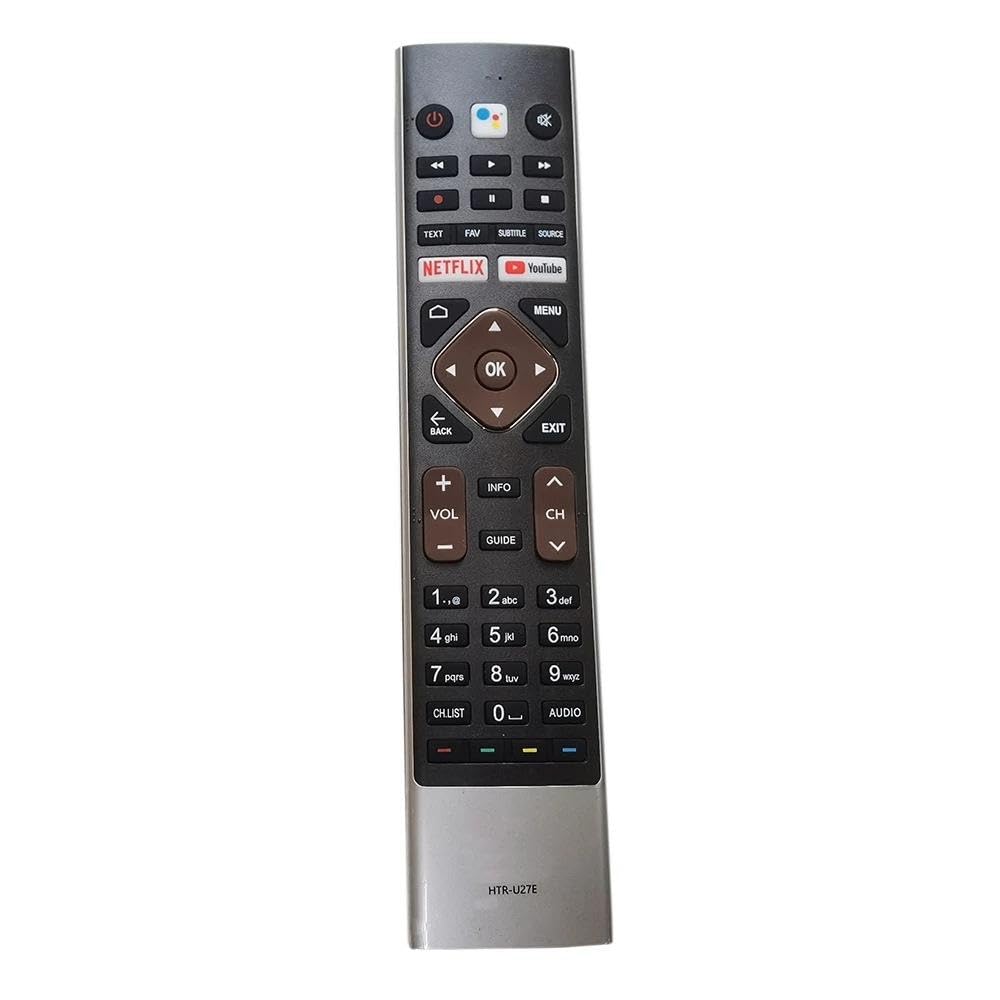 Ehop Universal Remote Compatible for Haier Smart TV 4K Android LED Television -with Out Voice Feature HTR-U27E HTR-A27 HTR-U27EMT1 HTR-U27A HTR-U28 HTR-U29A