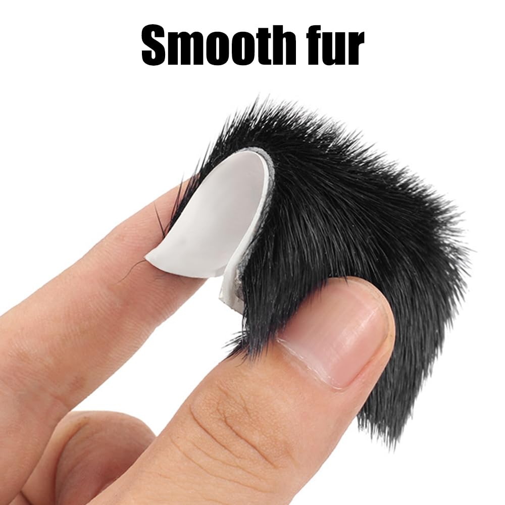 MiOYOOW 3PCS Fur Arrow Rest, Hair Arrow Rest Adhesive Backed Stick on Recurve Bow Accessories for Outdoor Hunting Shooting