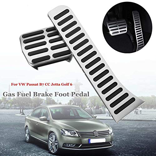 Jinqiu 2Pcs Car Accelerator Brake Cover Gas Fuel Brake Non Slip Foot Pedals Pad Fit For Vw Fit For Passat At B7 Cc Fit For Jetta Fit For Golf 6 Right Hand Drive #TOP1