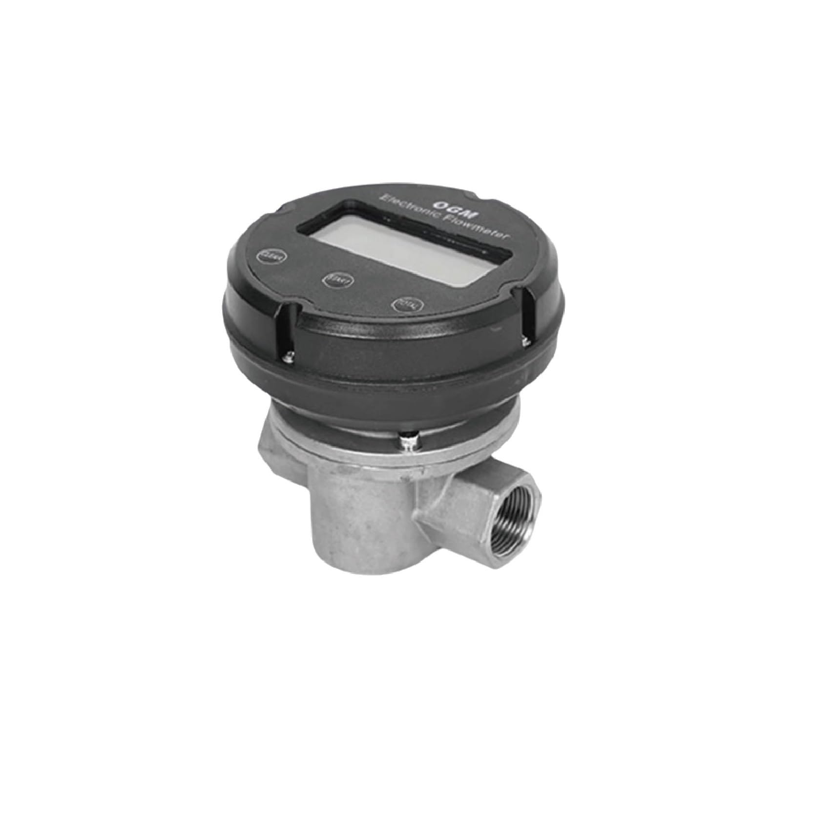 Medidor de flujo engranajes ovalados acero inoxidable 1 pulgada DN25, medidor electrónico gasolina, diésel y queroseno alta precisión Fácil de configurar