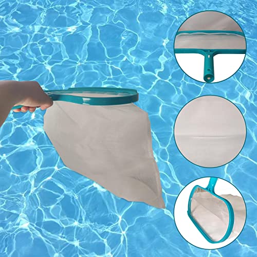 Rede de folhas de piscina com bolsa de rede profunda | Apanhador de folhas de piscina com saco de ma