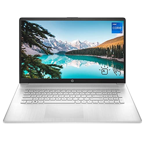 HP 17 ノートパソコン、17.3インチ HD+ タッチスクリーン、Intel Core i7-1165G7プロセッサー、16GB DDR4 RAM、1TB PCIe SSD、バックライトキーボード、HDMI、Windows 11 Home、シルバー。