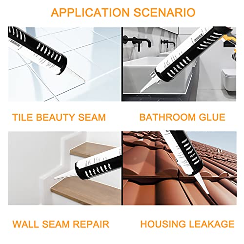 Etersec Pistola de calafetagem sem fio, kit de pistola de calafetagem elétrica portátil de 21 V, equ