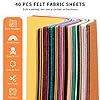 HTVRONT Felt Sheets for Crafts - 40pcs Stiff Felt for Craft, 8x12 Craft Sheet, 1mm Assorted Colors Felt Fabric Sheets, Thin Felt Pack Patchwork Craft Supplies, A4 Size for Halloween Christmas Decor #2