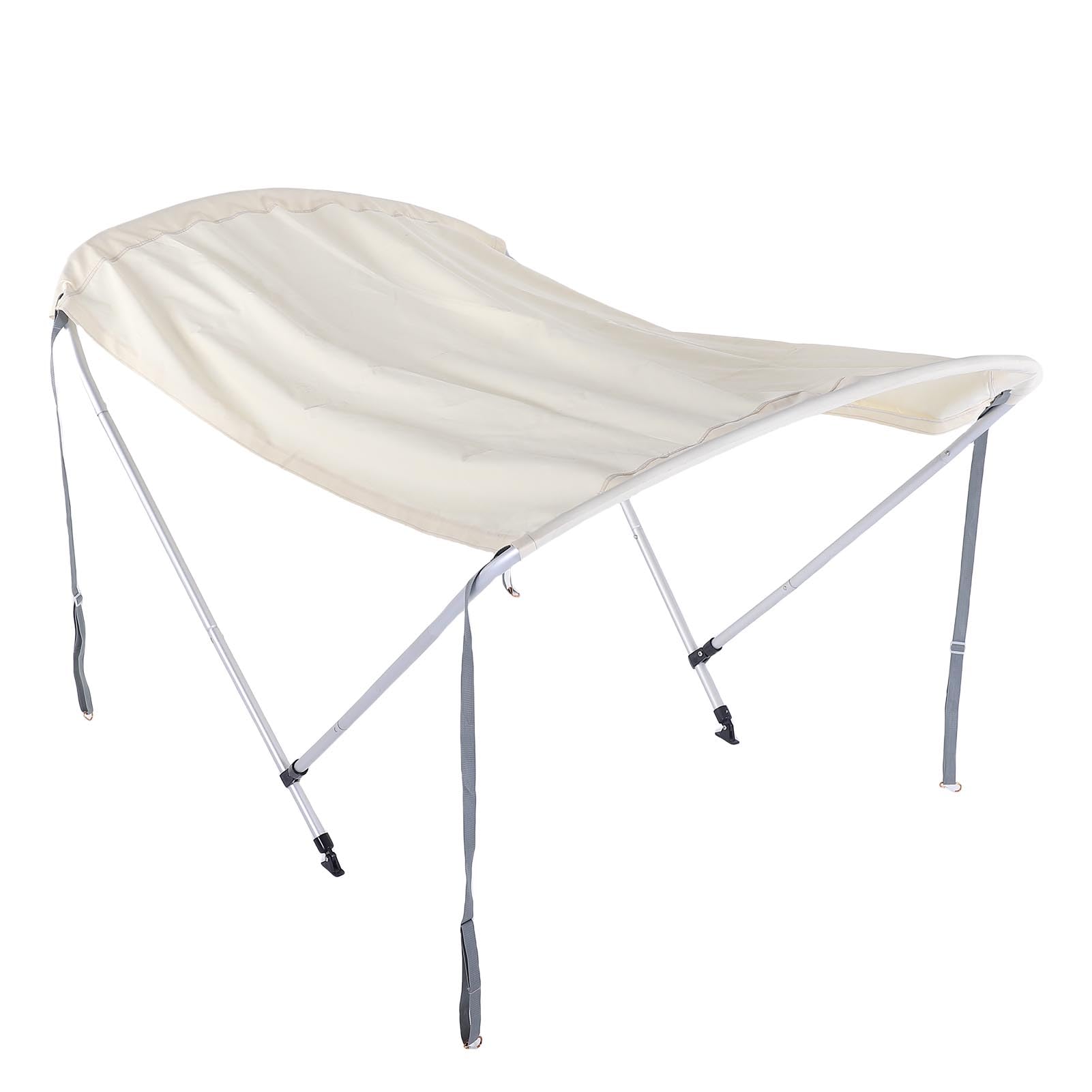 Haofy Toldo para Barco Marino con Marco de Aleación de Aluminio, Cubierta de Poliéster 600D, Ajuste Universal para Bote Inflable, Canoa, Kayak, Lancha Rápida