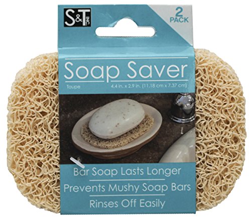 S & T Soap Saver, Taupe, 2 Count #TOP1