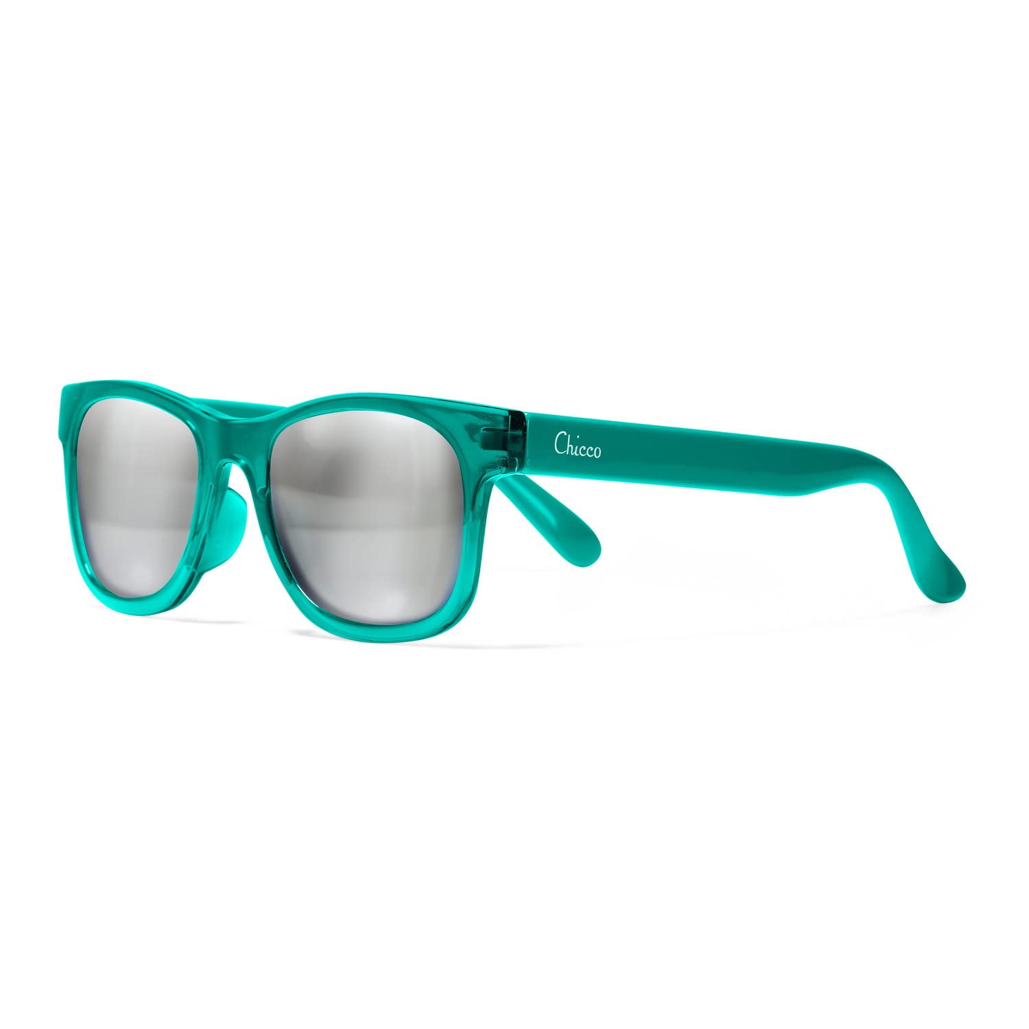 Chicco Lunettes de soleil pour fille 24 m , verres résistants et anti- rayures, protègent des rayons UVA et UVB, monture flexible, multicolore, étui à lunettes inclus, pour enfants 36 mois, 1 unité