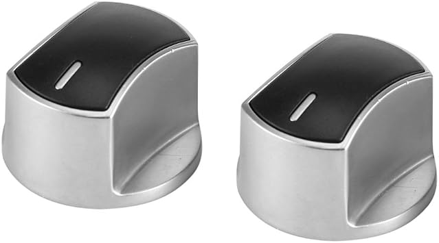 Universal Gas Stove Cooker Part,Control Knobs Replacement,Metal Rotary Switch,Fit, 2pcs Stove Knobs for Most Gas Stoves Bouton Four Bouton Four