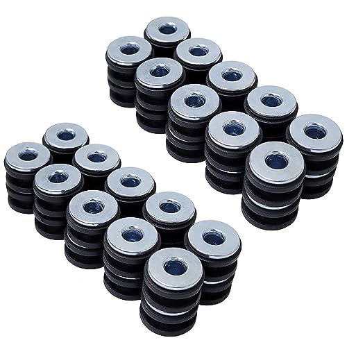 Lot de 40 œillets en caoutchouc M6 pour moto - Pièces de carénage - Rondelle tampon de...