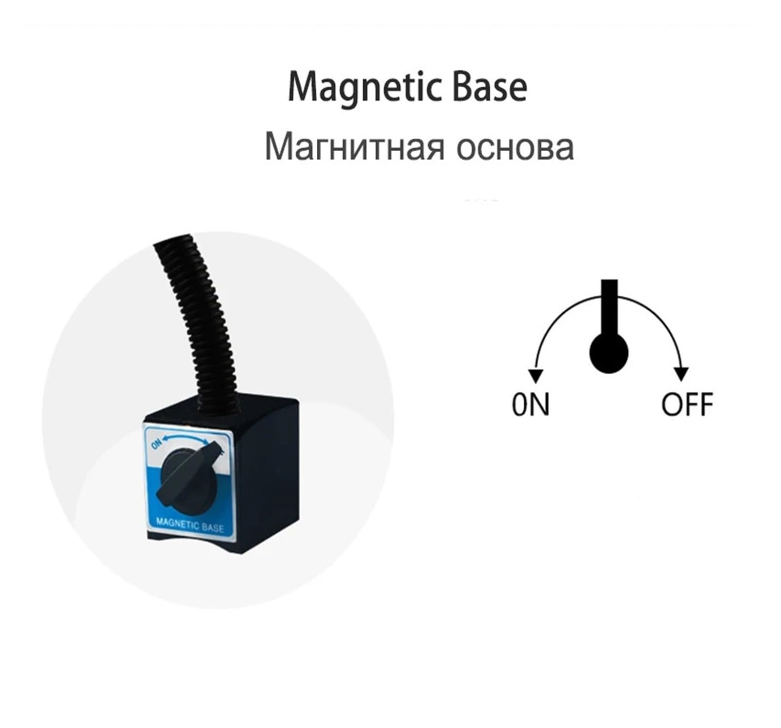 Luz De Máquina LED Con Base Magnética 9W AC/DC Soft Rod