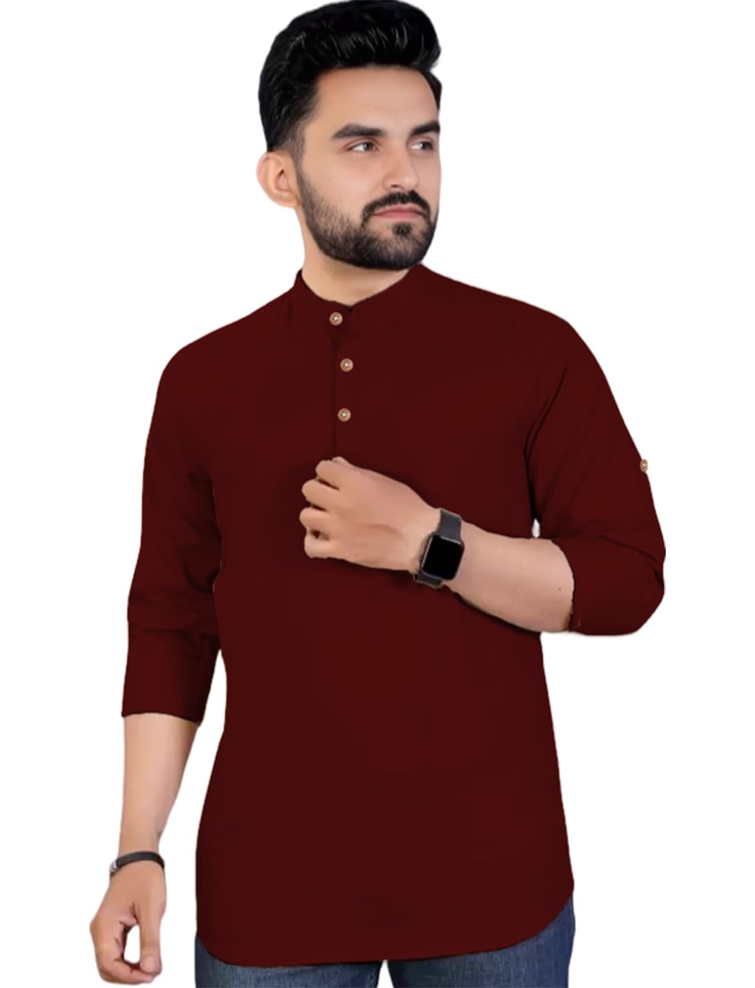 Vida Loca Slim Fit Full Sleeve Cotton Blend Kurta for Men Pack of 1-image-19