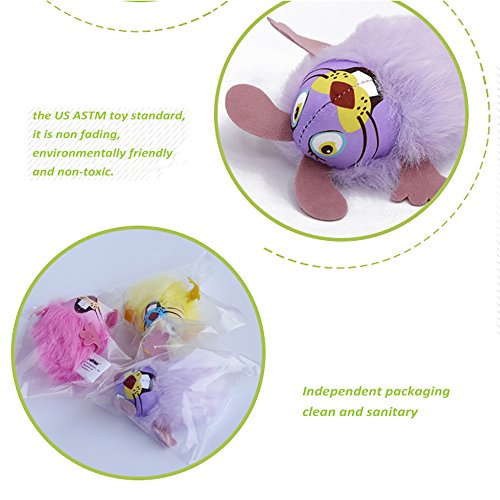 Dajooee Catnip Assorted Feather Cat Toys, Mice Cat Kicker Toy For Indoor Kitten Catnip Cat Toys,3Pack #TOP2