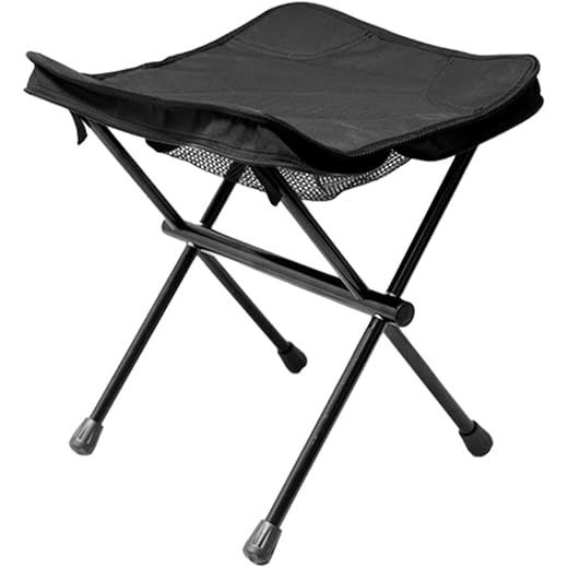 Calandis Folding Stool Lightweight Portable Black