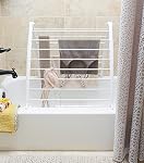 Whitmor Spacemaker Drying Rack, White
