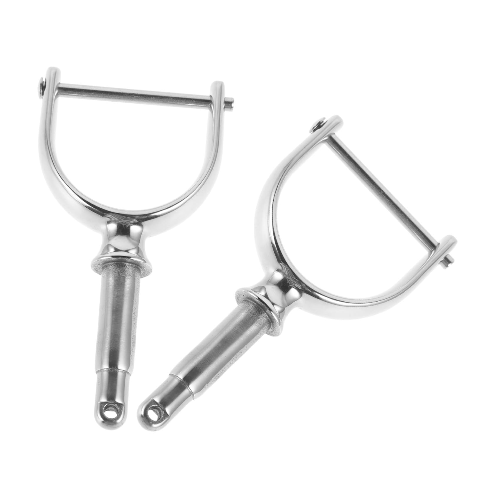 HANABASS 2 Stück Paddle Board Locks Metall Marine Ruderdollen Boot Yacht Ruderdollen Metall Dollenfassungen Bootspaddelhalter Seitliche Paddelhalterung Seitliche Ruderhalterungen