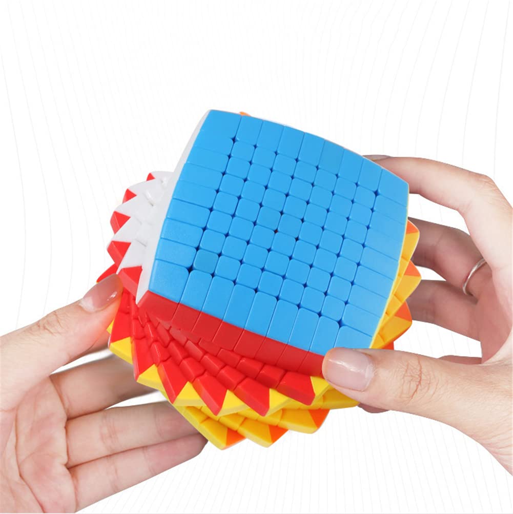 MIPOPS Speed Cube 8x8, 9x9, 10x10, 11x11, 12x12, 13x13, 14x14, 15x15, 17 x 17,19 x 19 Colección de Juguetes Cubo de Rompecabezas de Gama Alta de Gama Alta,09x09