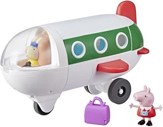 Conjunto Peppa Pig Peppa’s Adventures Avião da Peppa com Veículo, Figura e Acessório - F3557 - Hasbro, Cor: Branco, verde e vermelho