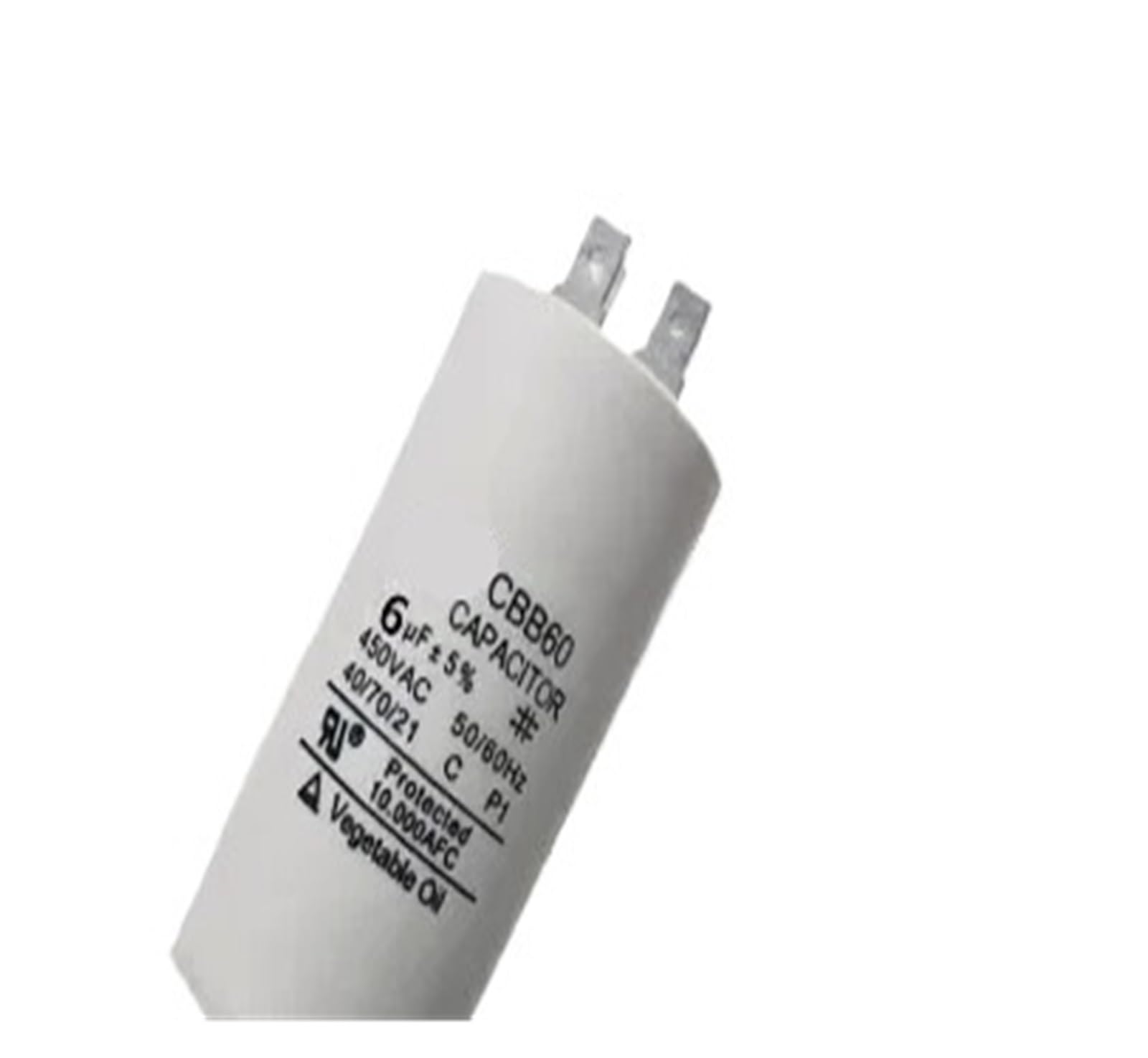 Kondensator pompy pralki CBB60 6UF 450V, 10 sztuk