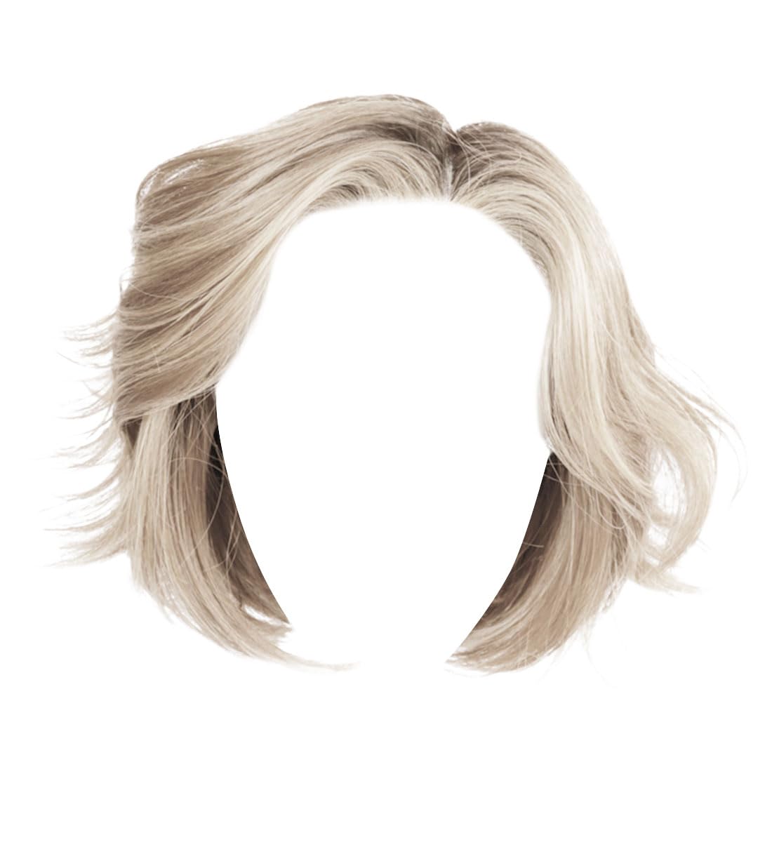 GABOR TREND ALERT Chin-Length Full Volume Bob Boy Cut Wig, Designer Series by Hairuwear, Large Cap Size, GF56-60 Silver
