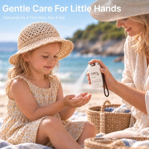 POMOA Alcohol Free Hand Sanitizer Spray, Non Irritating, Hydrating and Non Greasy, Gentle Fine Mist, Travel-Friendly Pocket Size 1 Fl Oz (Pack of 3), Fresh Care — view 3