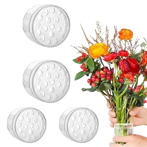 4PCS Ikebana Twister TREABEAR, Hanataba Blumenhalter, Ikebana Vase Blumenhalter, Transparenter Spiral Ikebana Stielhalter,Blumenstielhalter,DIY Blumengesteck Blumenhalter Blumenarrangement Halt