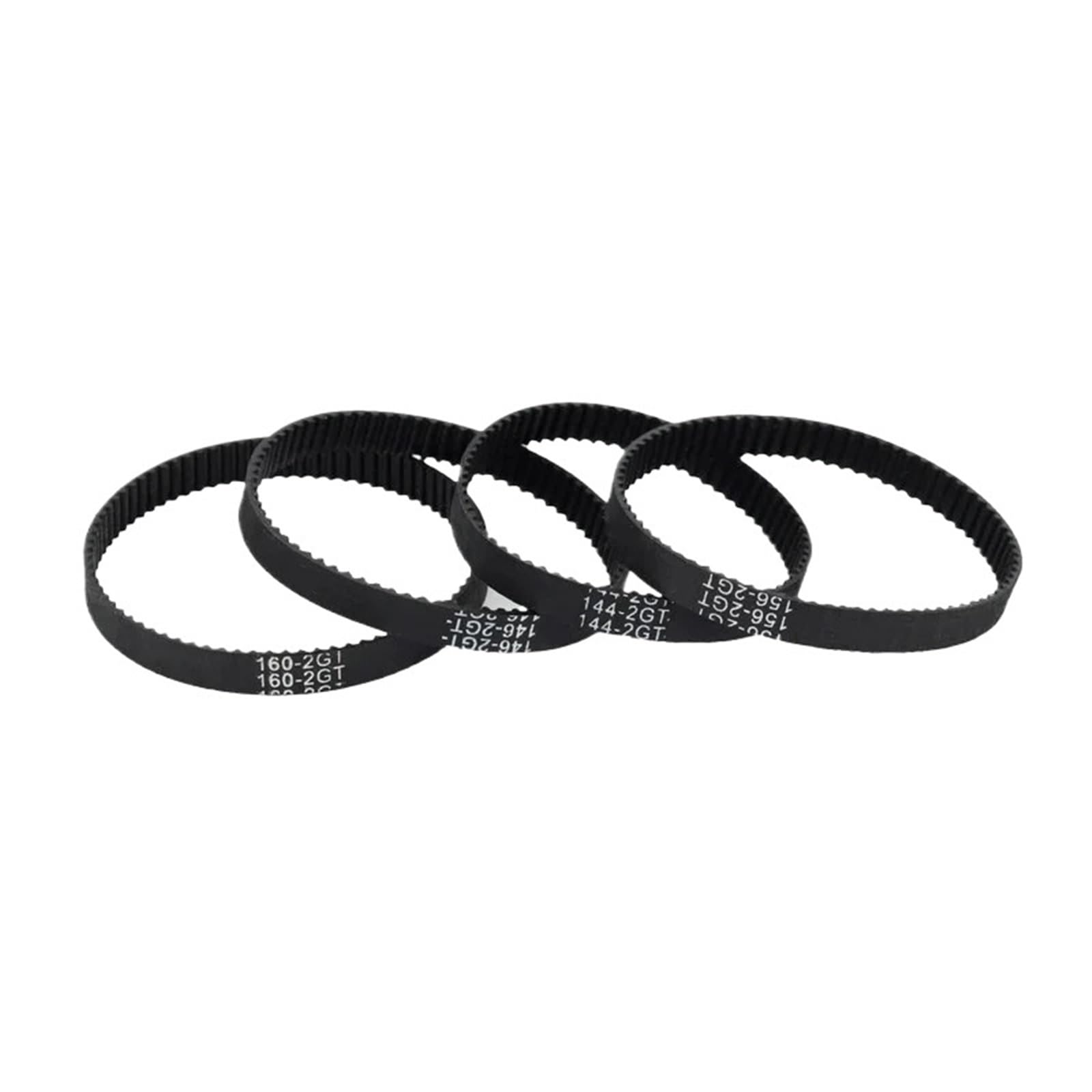 3D Printer Parts 2GT - Correa dentada de goma de bucle cerrado de 6 mm, longitud 140 142 144 146 148 150 152 154 156 158 160 mm
