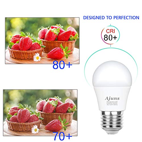 LED Refrigerator Light Bulb, 40W Equivalent 120V A15 Fridge Freezer Waterproof Light Bulb, Used for Home Lighting Such as Freezer, Kitchen, Bathroom, etc. Non-dimmable E26 5W White 5000K 2Pack