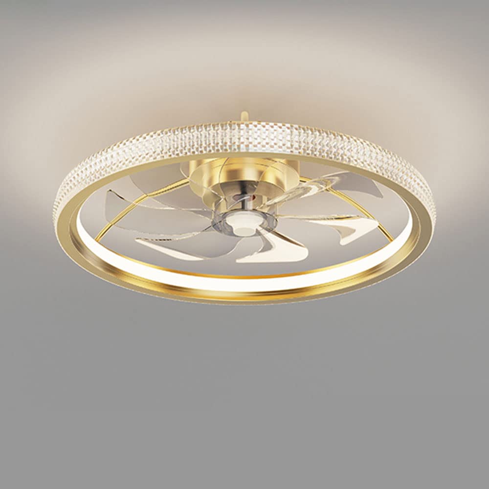 Plafonnier avec ventilateur de plafond encastré dimmable 48W
