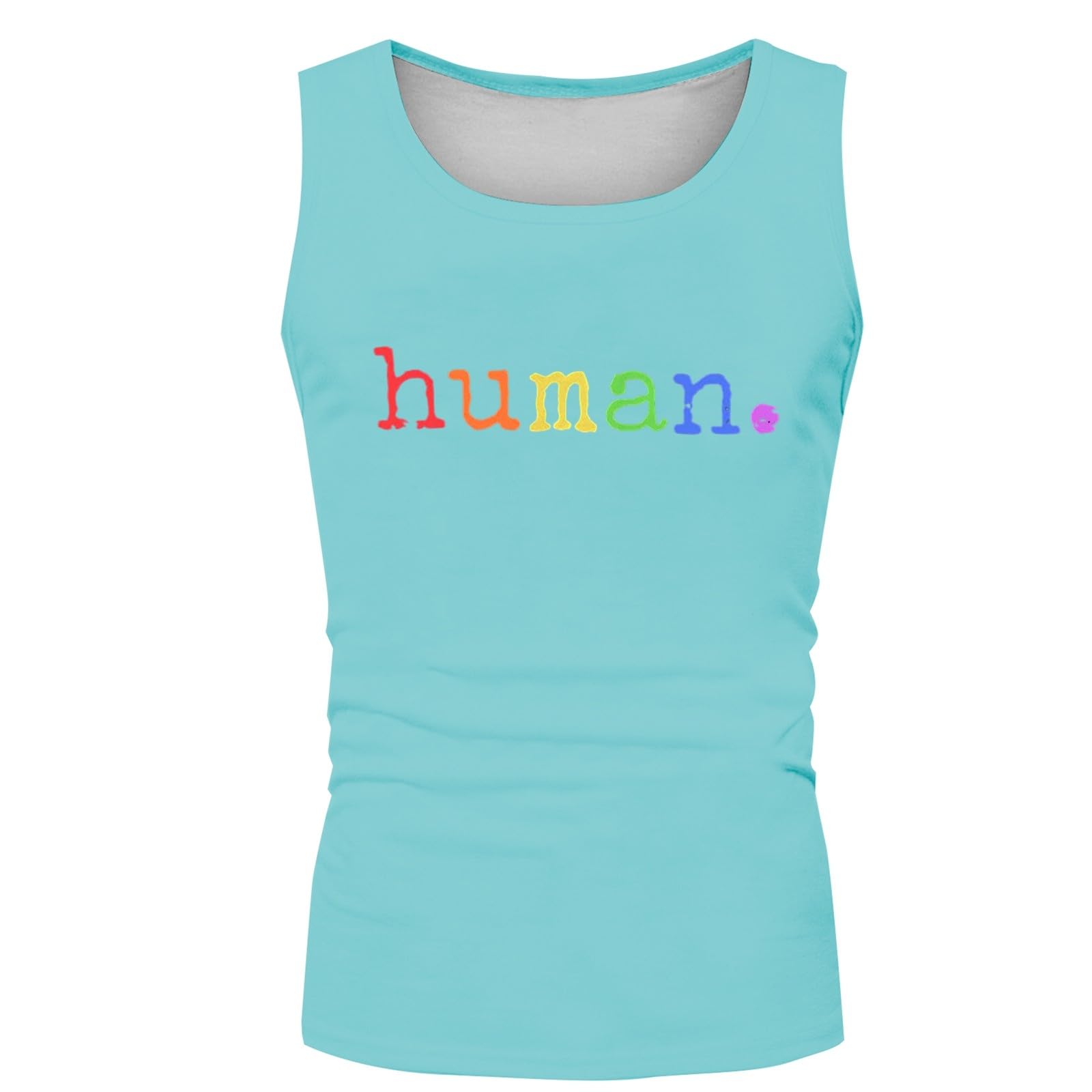 Tank Tops Men -Men's Sleeveless Graphic Print Tank Top For Summer Casual Outdoor Sports Loose Fit Round Neck Muscle Tee Comfortable Breathable Workout Shirt