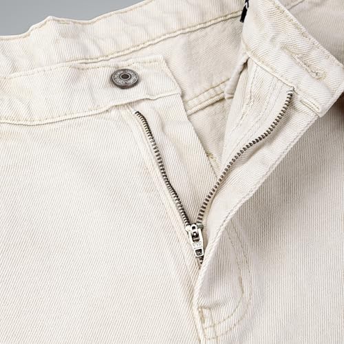 Image of Men's Straight Fit Stylish Non Stretch Mid Rise Pure Cotton Crafted with Premium Fabric Relaxed Jeans Available in Variety of Colour
