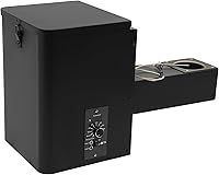 Dfmyhked Pellet BBQ Smoker Hopper Kit - Electric Wood Pellet Smoker 180-450°F Auto Temp Control & Feeding for Grill Smoke Bake Roast (Black)