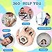 CHENGU 16 Pcs Fidget Toys Set Include 8 Six Roller Chain and 8 Key Flippy Chain Stress Reducer Anxiety Relief Bike Toys for Teens Adults ADHD, Add, Autism (Black)