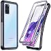 Temdan for Samsung Galaxy S20 Plus Case, Built-in Screen Protector Full Body Heavy Duty Shockproof Case Support Wireless Charging for Samsung Galaxy S20 Plus 5G 6.7 inch 2020-Clear/Black
