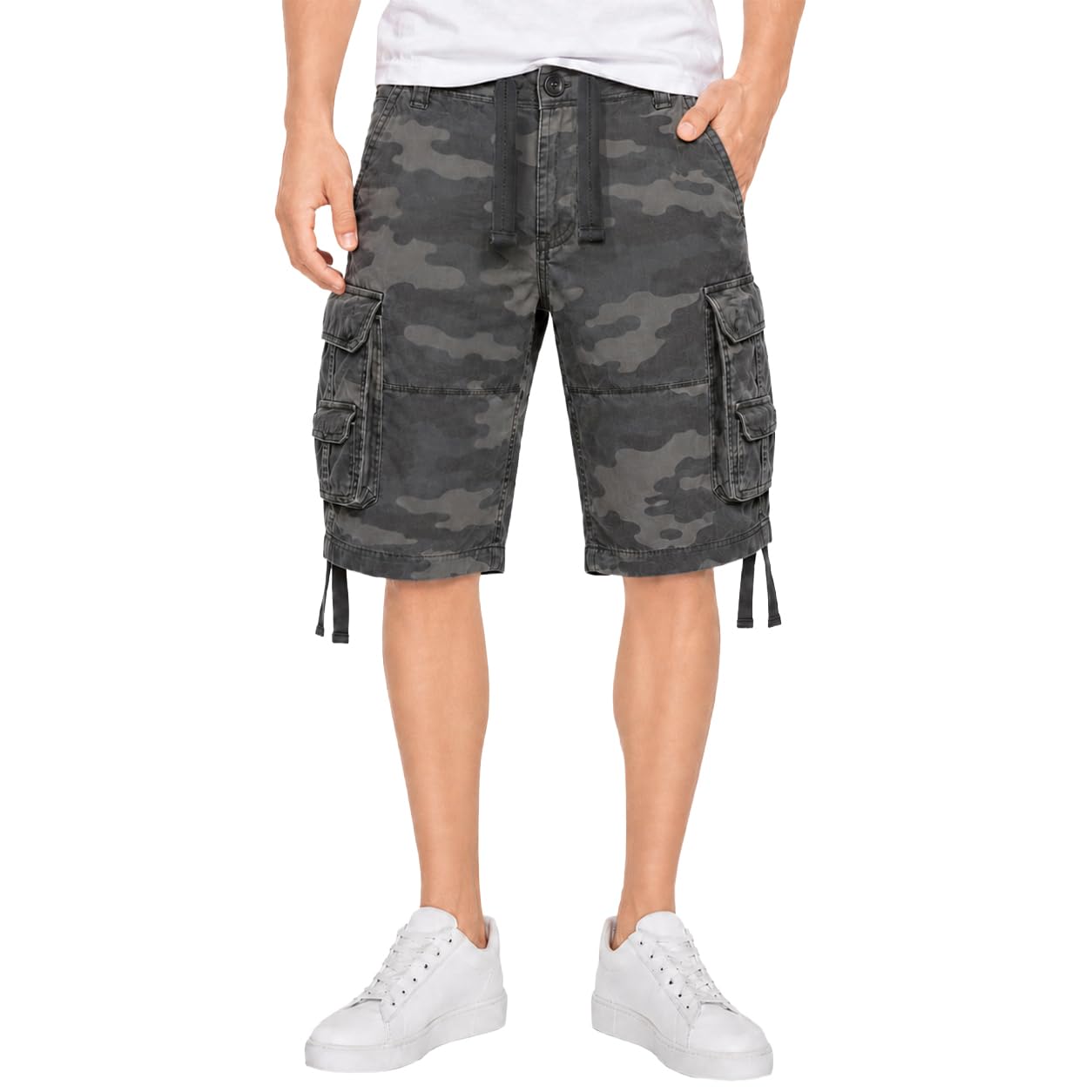 Brandit Vintage Shorts, Farbe: darkcamo, Größe: L
