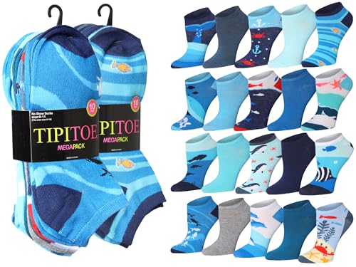 Image of Tipi Toe Women's 20 Pack Colorful Low Cut Socks - Lightweight, Breathable Design for All-Day Comfort Sizes 9-11 /10-13