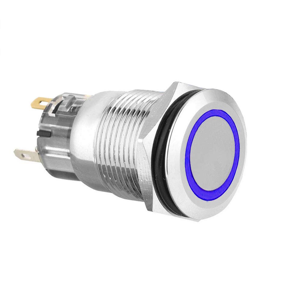 16mm Kippschalter Grün - Wasserdichter Druckschalter 12V Für Auto & Boot