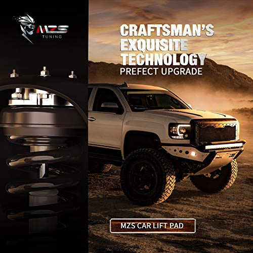 Mzs 2.5 Inch Front Leveling Kit Lift Strut Spacers + Tape-On Window Visors Deflectors Rain Guards Compatible With Silverado 1500 #TOP2