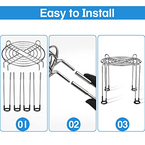 Water Filter Stand For Berkey, 8 Inches Tall 9 Inches Diameter Stainless Steel Pitchers Countertop With Rubber Non-Slip, Works For Most Gravity-Fed Dispenser Replacement Countertop Water Filters #TOP3