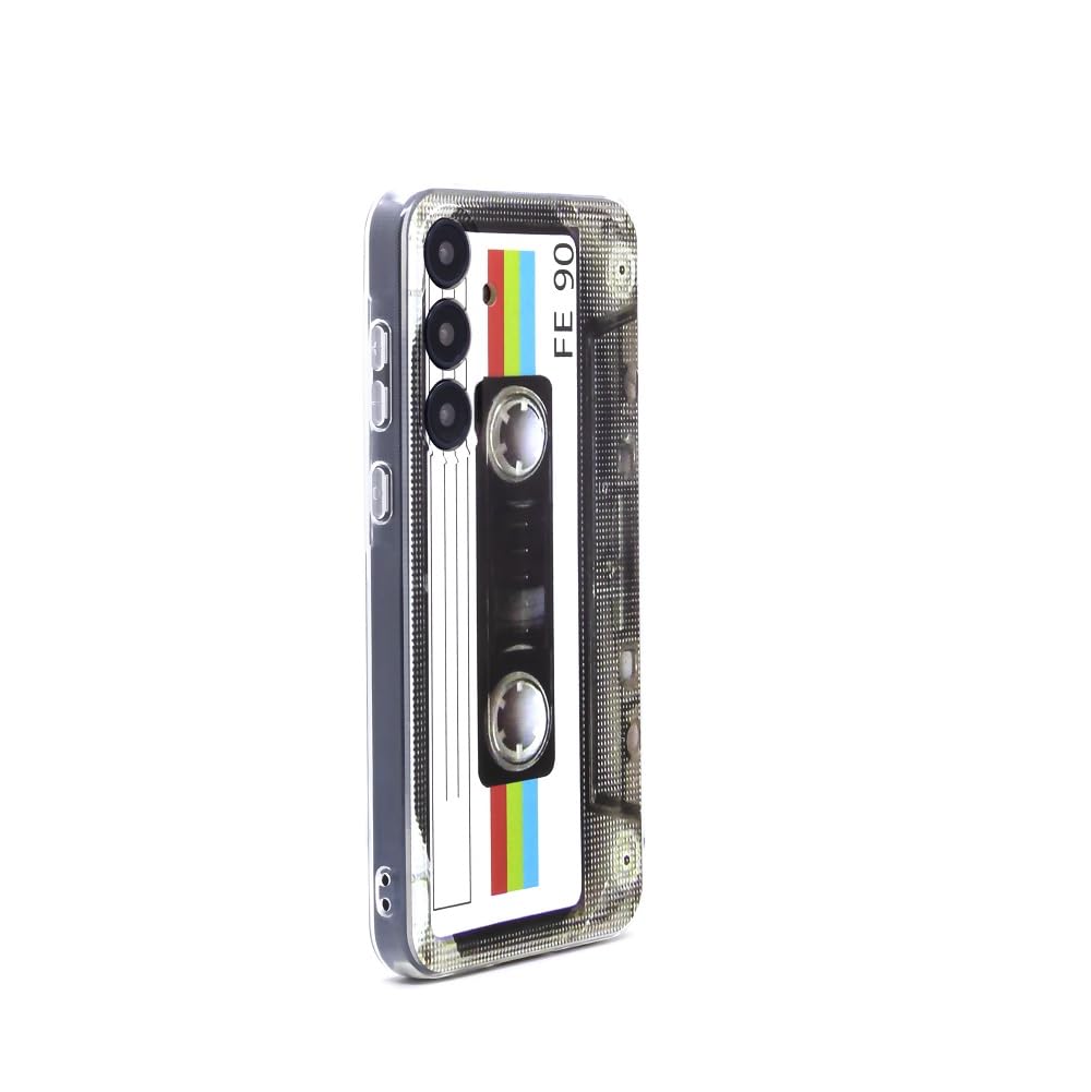 Phone Case Compatible with Galaxy A55 80s Type Music Cassette Case Soft TPU Cover for Samsung A55 5G