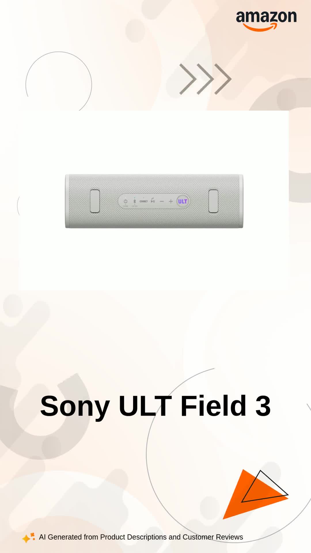 Sony New ULT Field 3 Wireless Bluetooth Speaker, 24hrs Playtime
