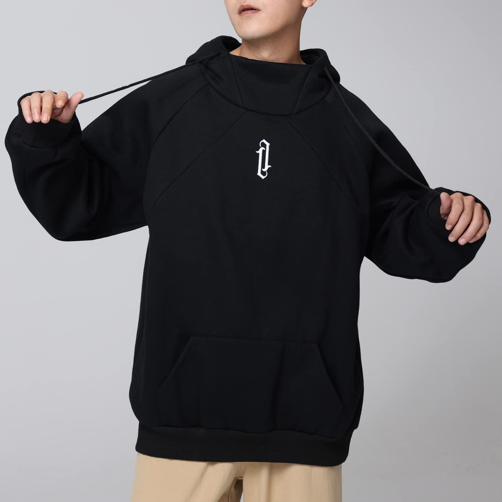 Eocicvvi Felpa Uomo con Cappuccio Pullover Hip Hop Stile Comoda Felpe Pile Hoodies Streetwear Hip Hop Sweatshirt Autunno Invernale Moda