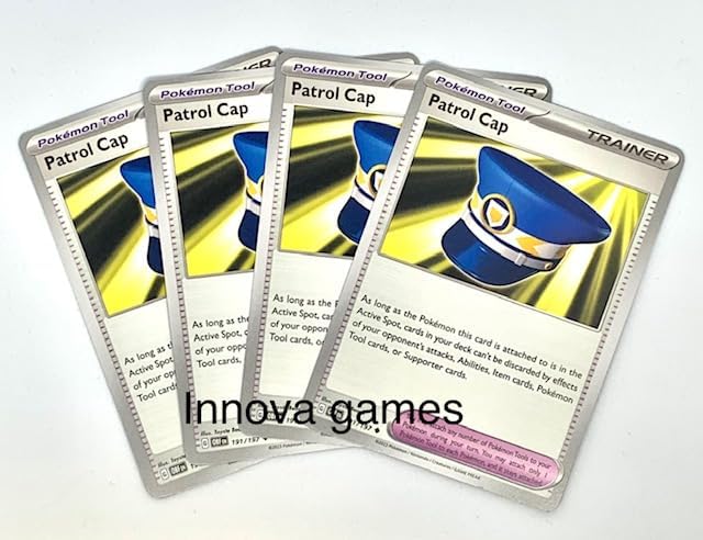 Patrol Cap 191/197 - Obsidian Flames - x4 Pokemon Trainer Card Playset - Lot