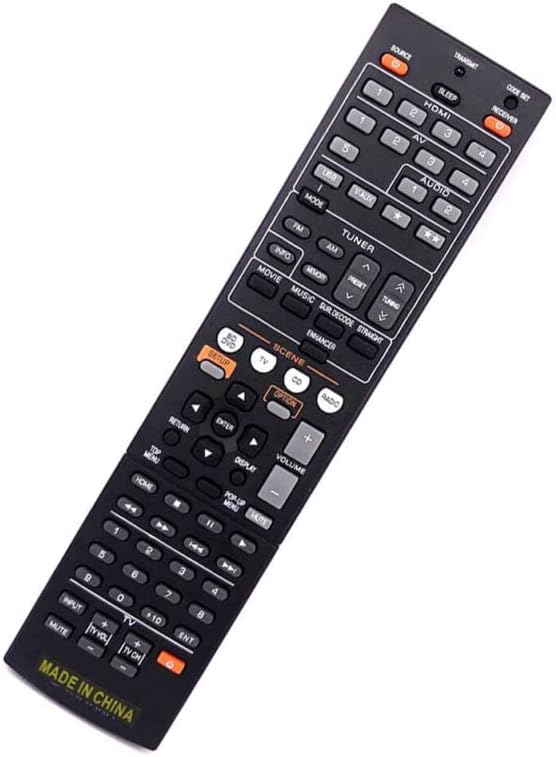 Replacement Remote Control Replace for TV/Audio/Projector US for Yamaha RX-V867 RX-V767 RX-V465 RX-V371 RX-V367 AV Receiver